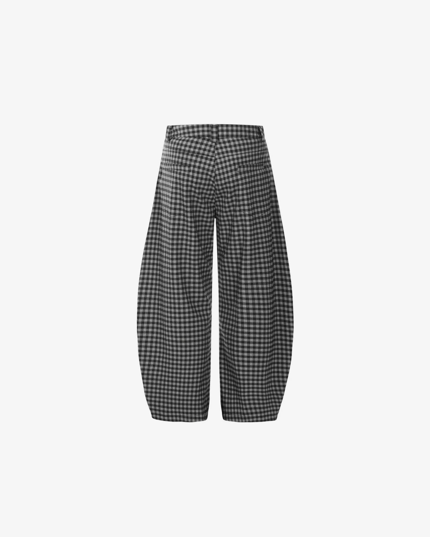 Gusioh men black and white wide leg pant