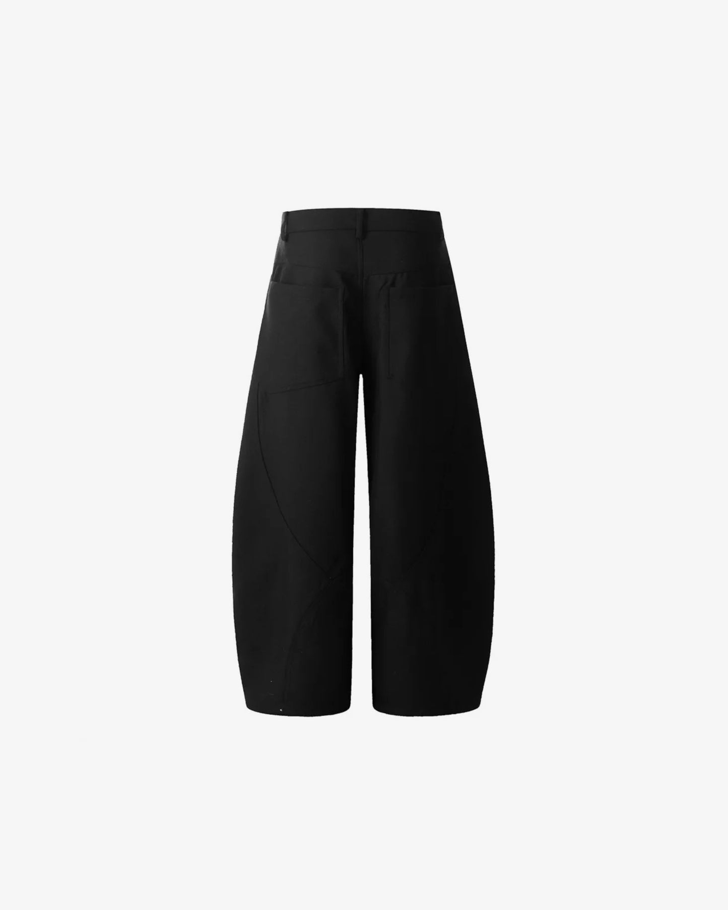 Gusioh men black wide leg pant