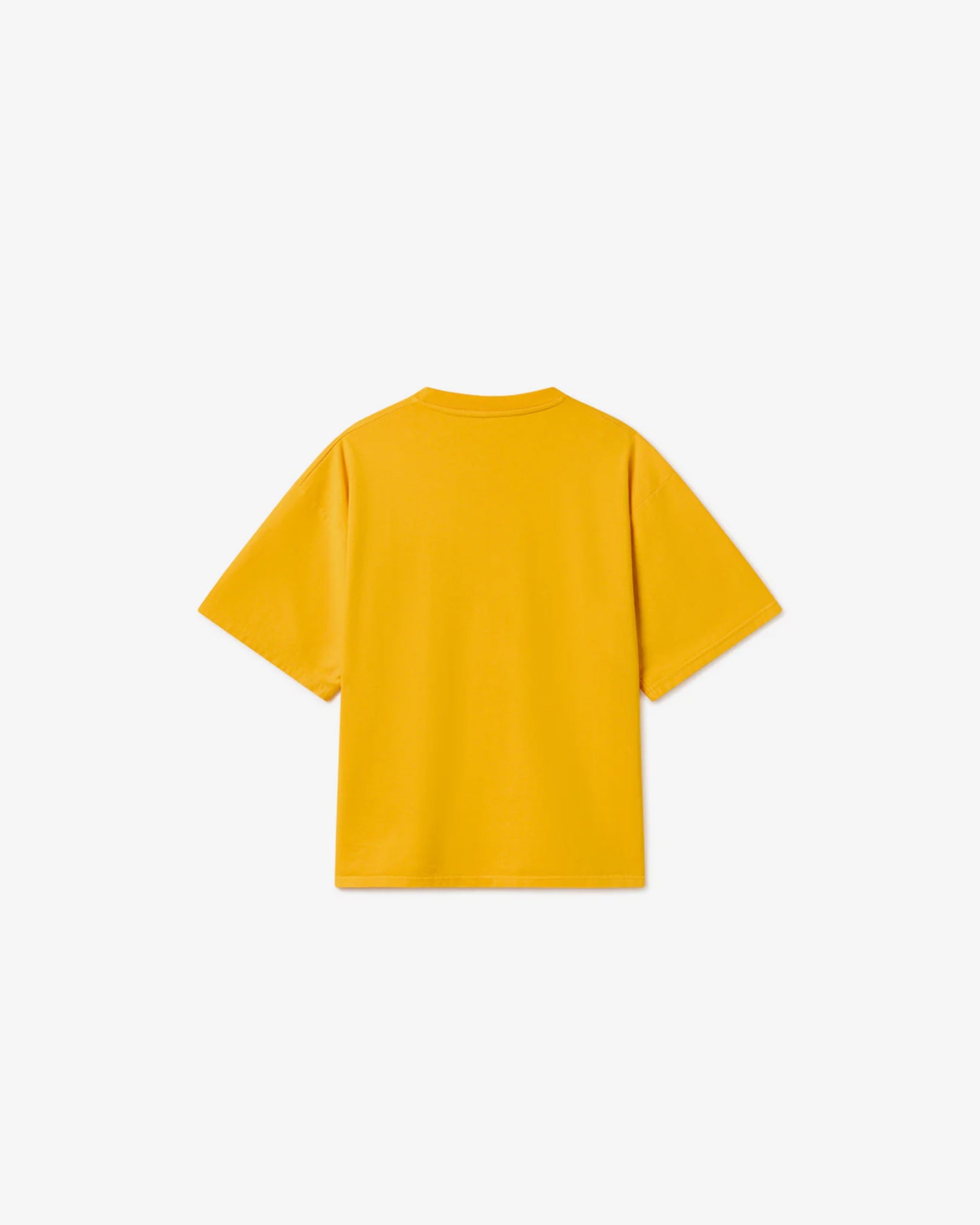 Gusioh texte logo yellow tee