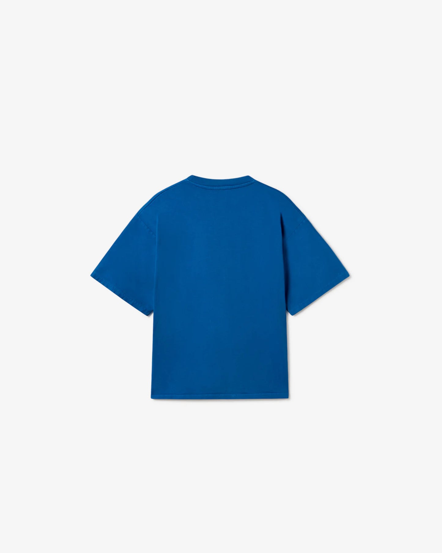 Gusioh texte logo blue tee