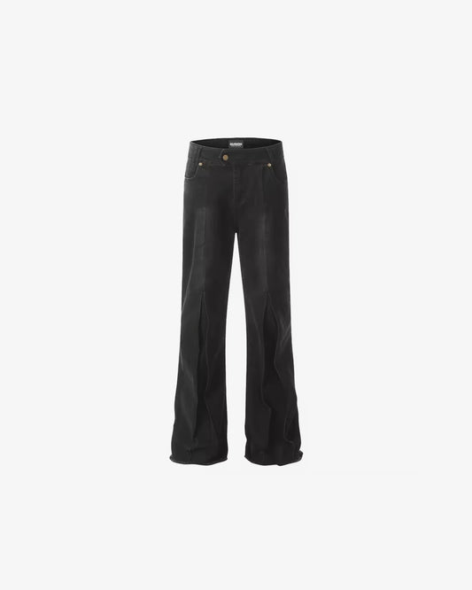 Gusioh men black denim pant