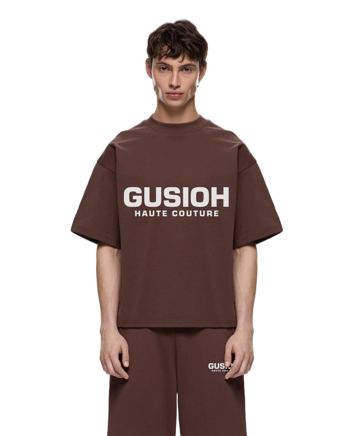 Gusioh haute couture logos green tee