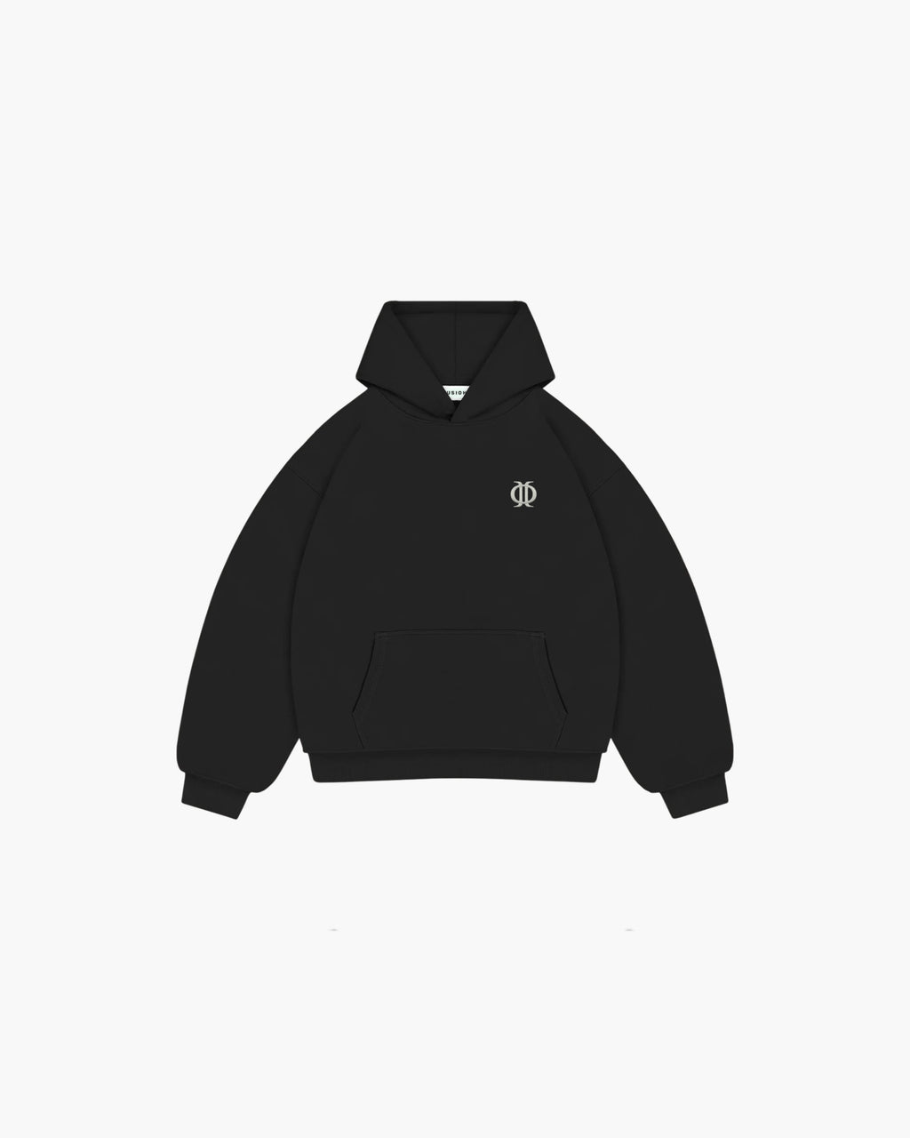 Gusioh icon logo signature black hoodie