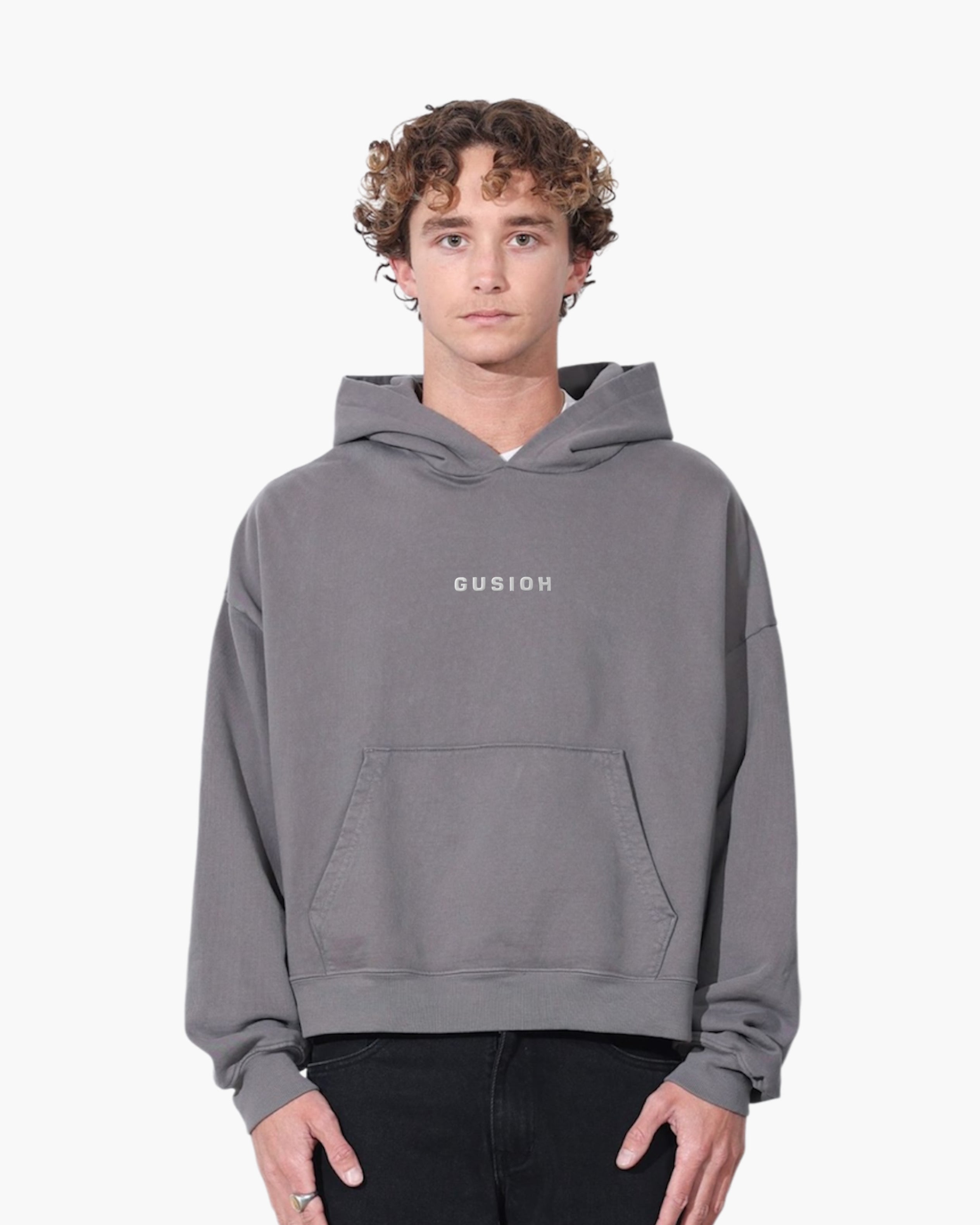 Text logo hoodie